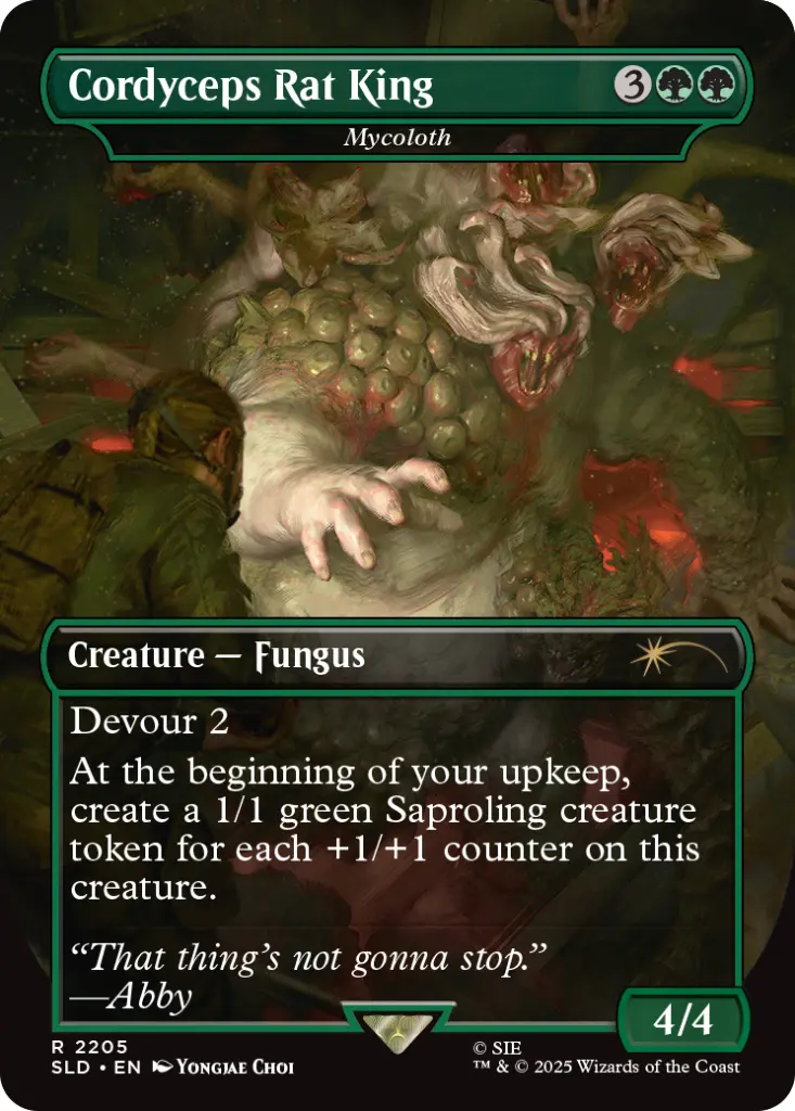 Magic: The Gathering - Secret Lair x The Last of Us: Part II (Mycoloth as “Cordyceps Rat King”)