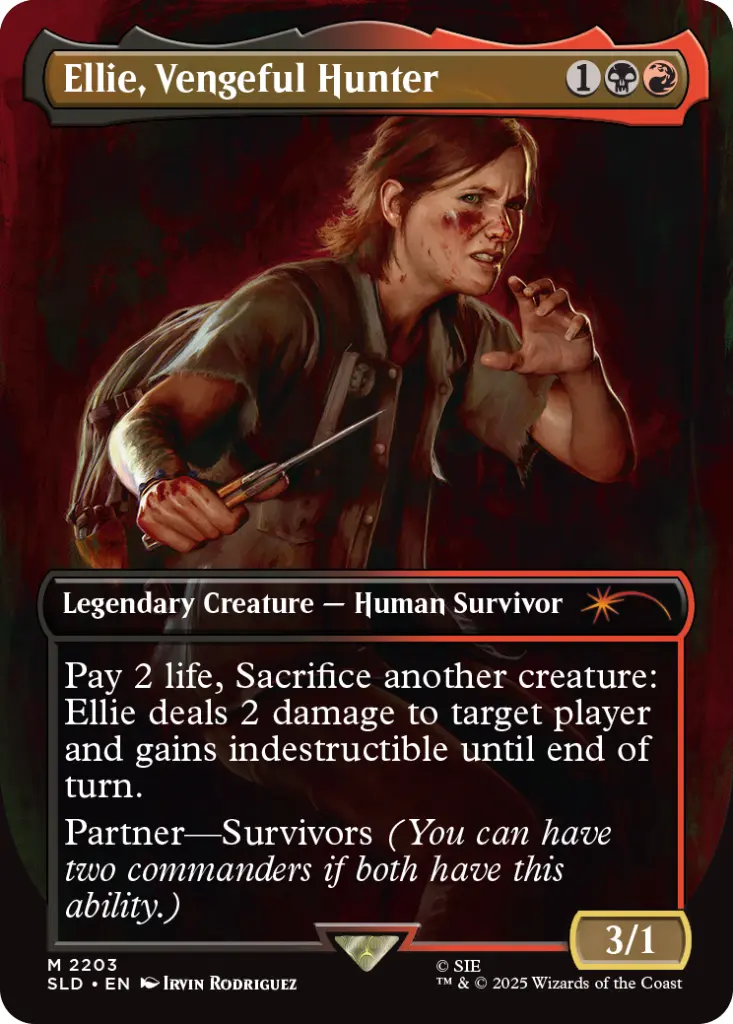 Magic: The Gathering - Secret Lair x The Last of Us: Part II (Ellie, Vengeful Hunter)