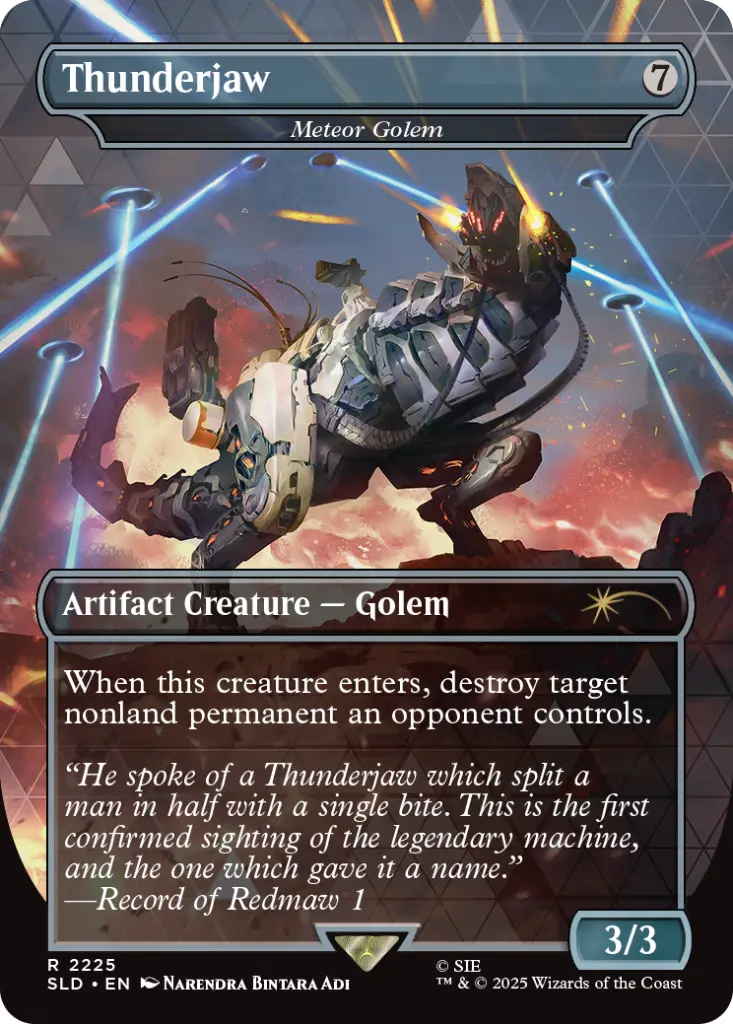 Magic: The Gathering - Secret Lair x Horizon: Into the Forbidden West (Meteor Golem as “Thunderjaw”)