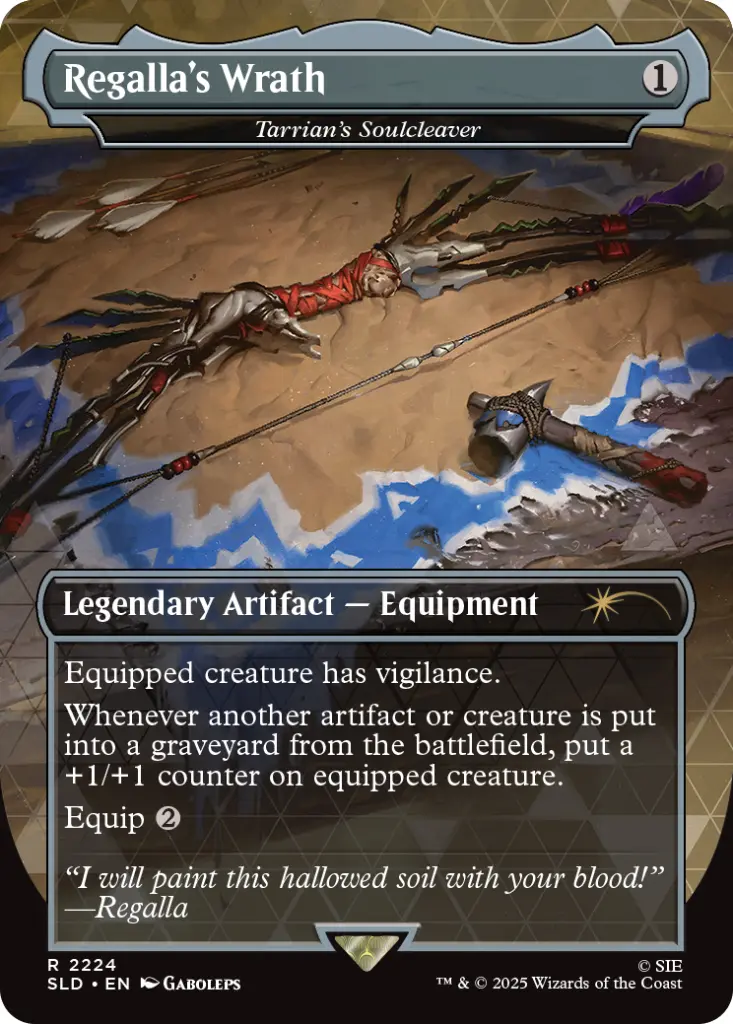 Magic: The Gathering - Secret Lair x Horizon: Into the Forbidden West (Tarrian’s Soulcleaver as “Regalla’s Wrath”)
