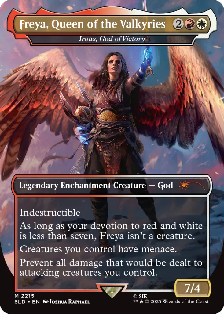 Magic: The Gathering - Secret Lair x God of War: Norse (Iroas, God of Victory as “Freya, Queen of the Valkyries”)