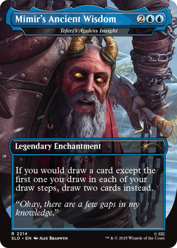 Magic: The Gathering - Secret Lair x God of War: Norse (REVERSIBLE Teferi’s Ageless Insight as “Mimir’s Ancient Wisdom”)