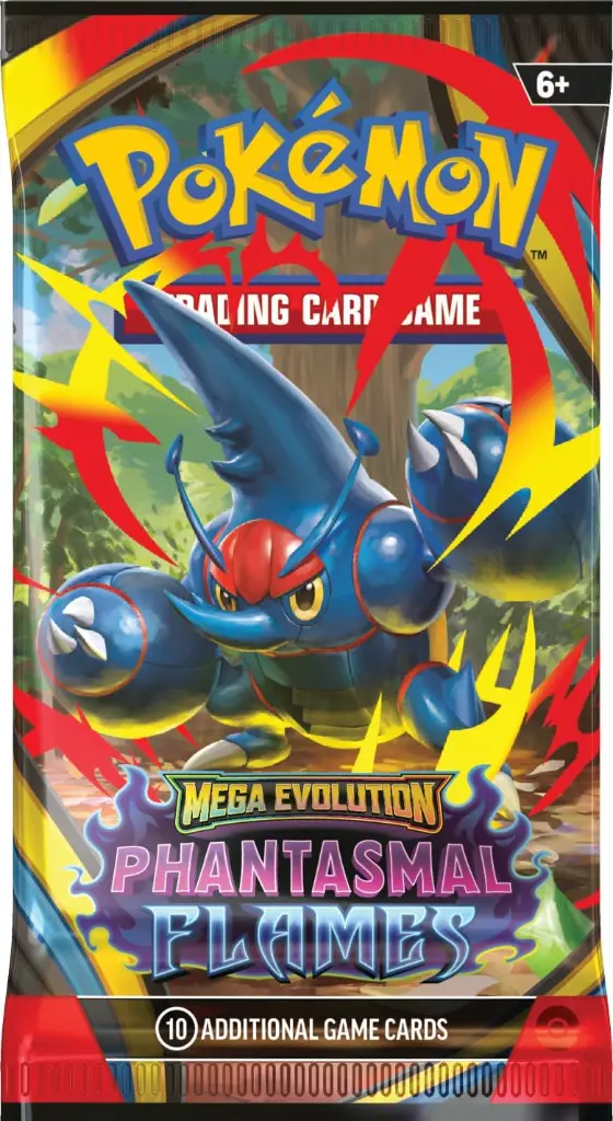 Pokémon - Mega Evolution 2: Phantasmal Flames Booster Pack (4)