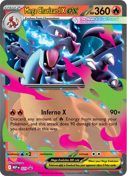 Pokémon: Mega Charizard ex Tin (Mega Charizard X ex Promo Card)