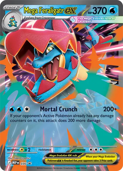 Pokémon - Mega Evolution 2.5: Ascended Heroes Mega Feraligatr ex Box (Promo Card)