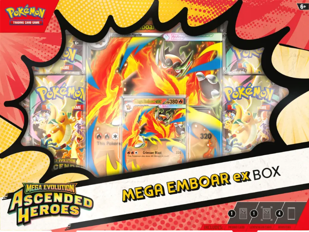 Pokémon - Mega Evolution 2.5: Ascended Heroes Mega Emboar ex Box (1)