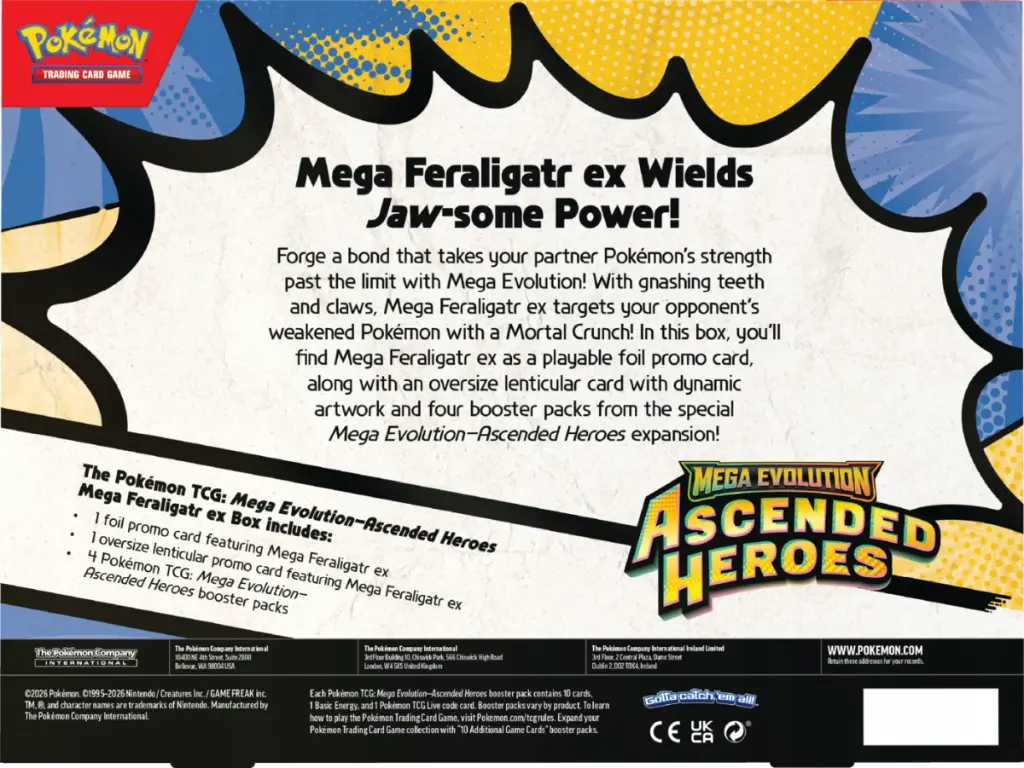 Pokémon - Mega Evolution 2.5: Ascended Heroes Mega Feraligatr ex Box (2)