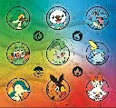 Pokémon: First Partner Illustration Collection - Series 2 (Sticker Sheet)