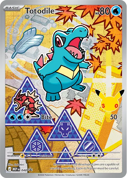 Pokémon: First Partner Illustration Collection - Series 2 (Totodile)