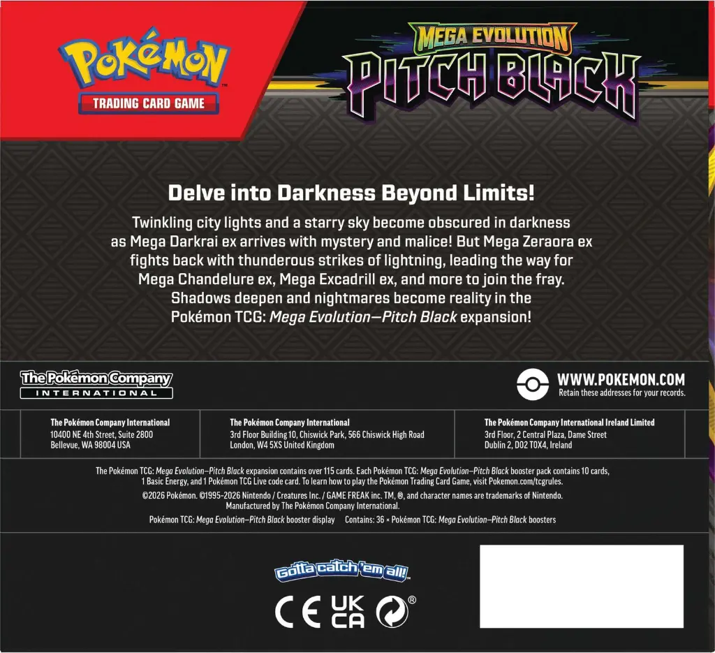 Pokémon - Mega Evolution 4: Pitch Black - Booster Box (3)