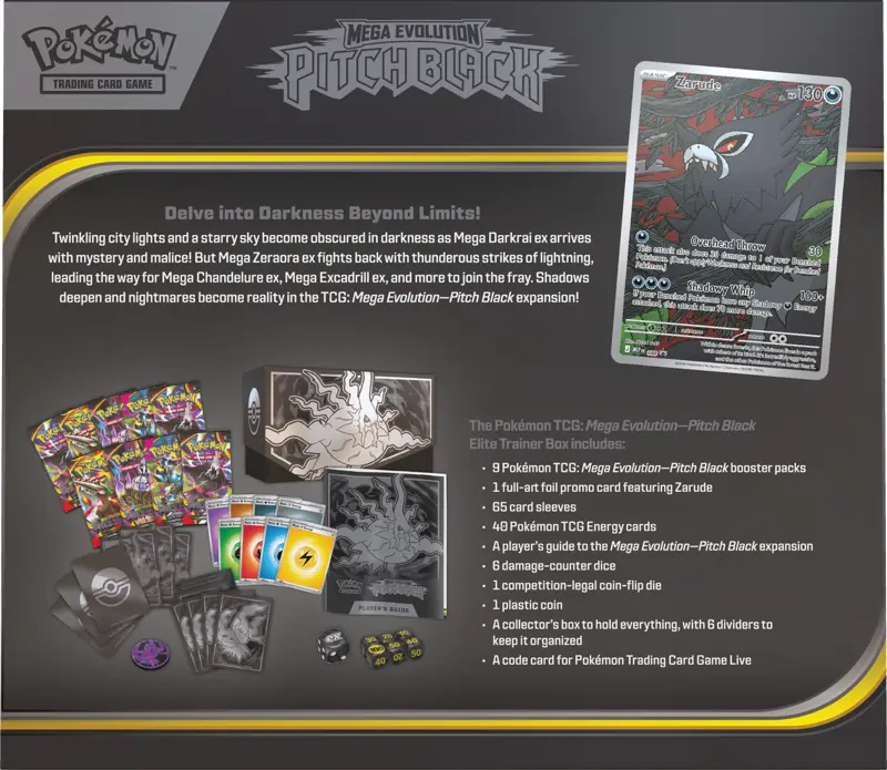 Pokémon - Mega Evolution 5: Pitch Black - Elite Trainer Box (Back)