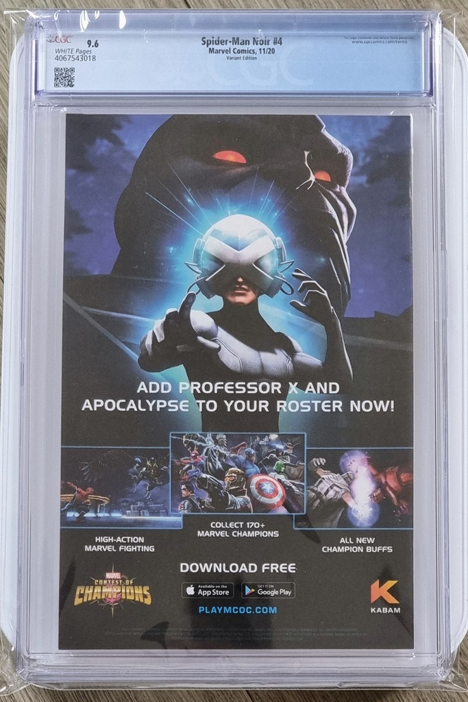 Spider-Man Noir #4 (CGC 9.6 - Shalvey Variant)