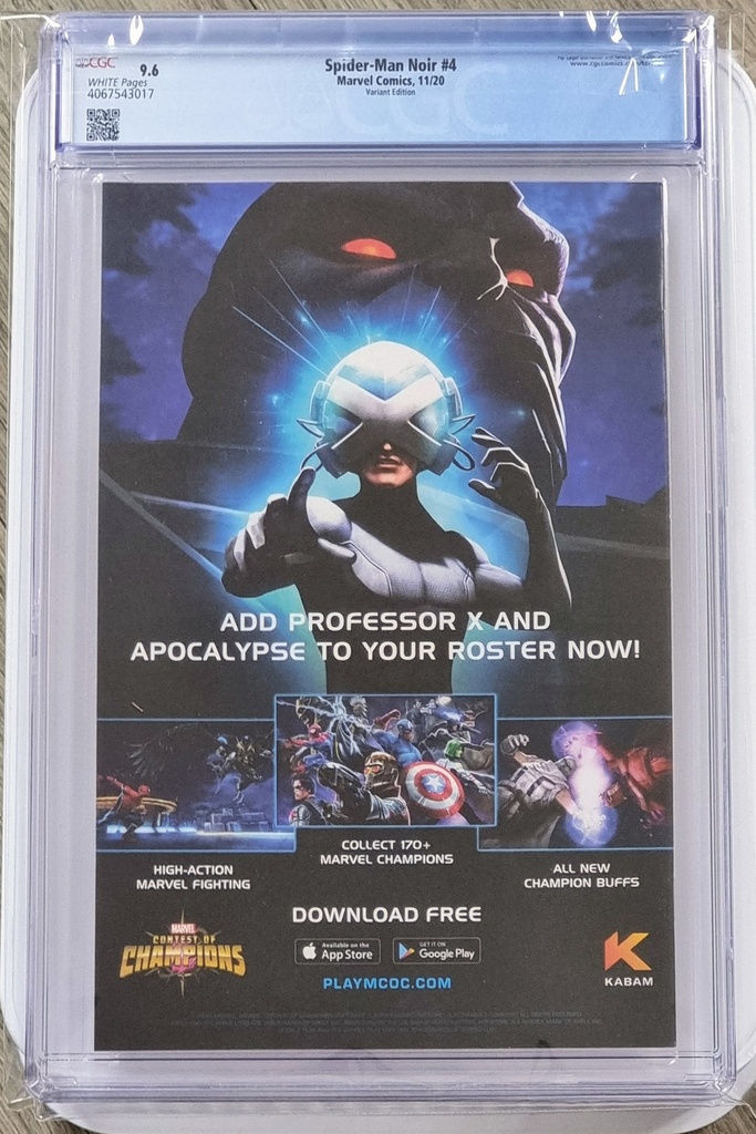 Spider-Man Noir #4 (CGC 9.6 - Shalvey Variant)
