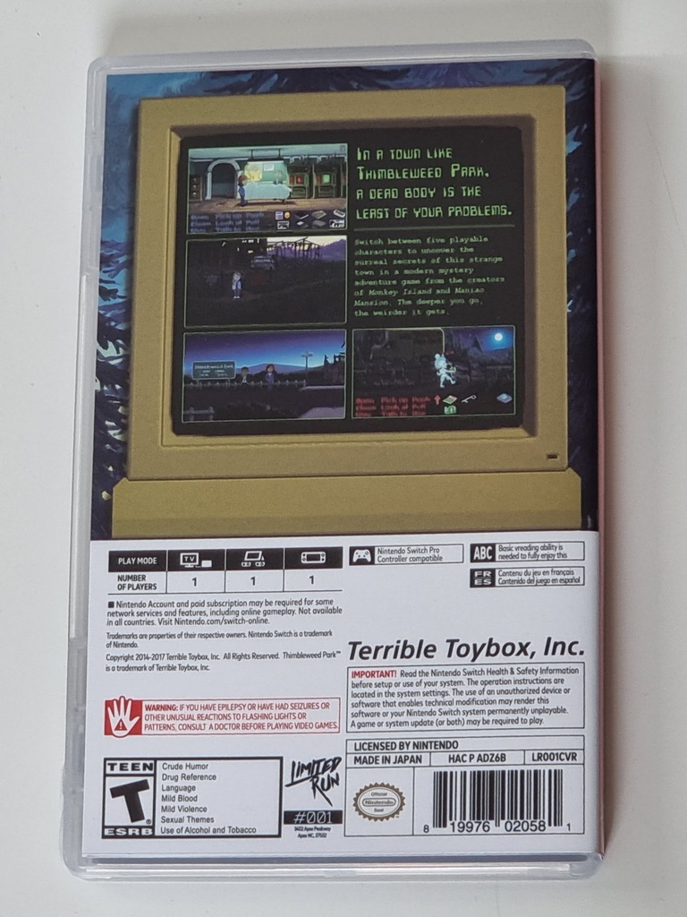 Limited Run #1 - Thimbleweed Park