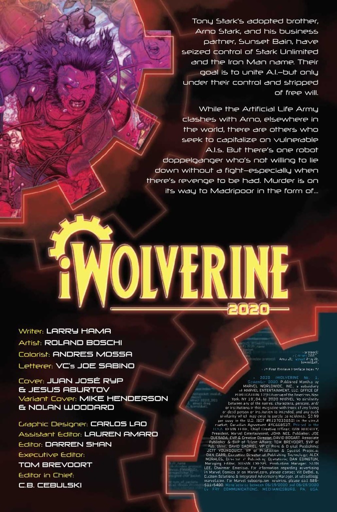 2020 iWolverine #1 of 2