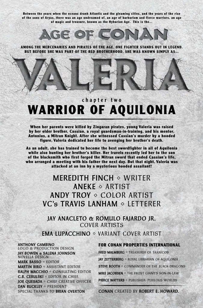 Age Of Conan: Valeria #2 of 5