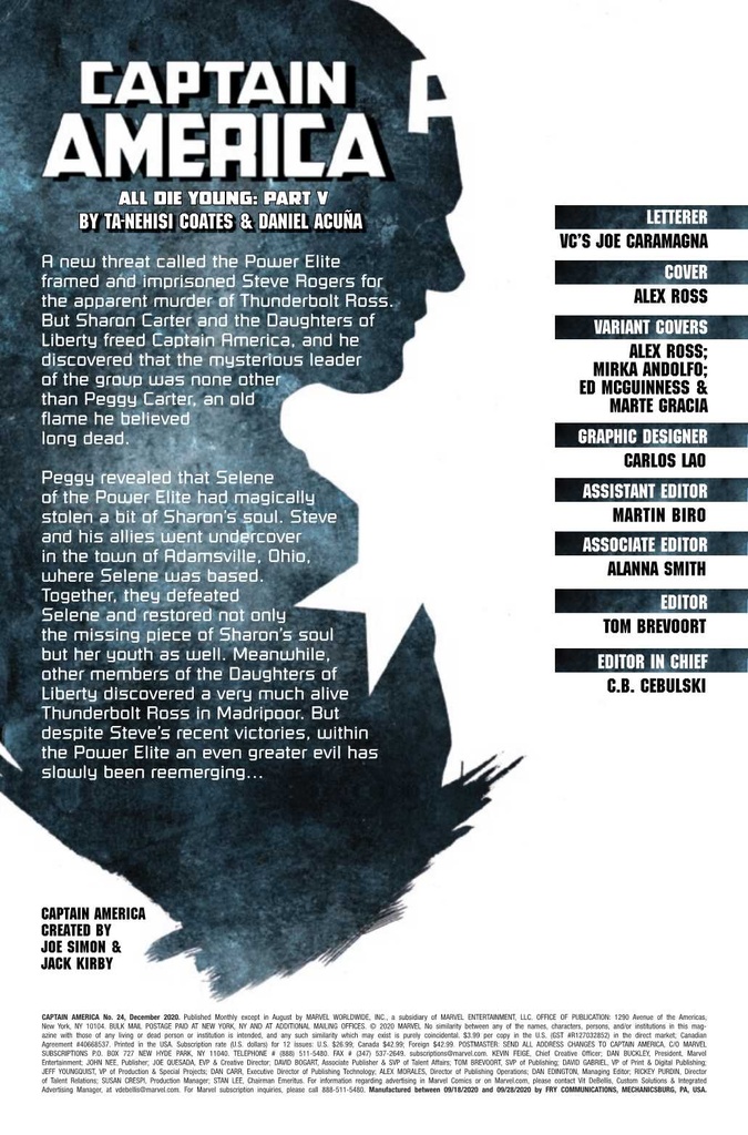 Captain America #24 (Andolfo Cap Wolf Horror Variant)