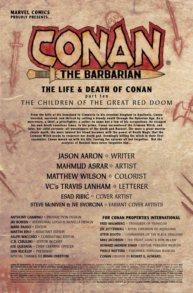 Conan The Barbarian #10