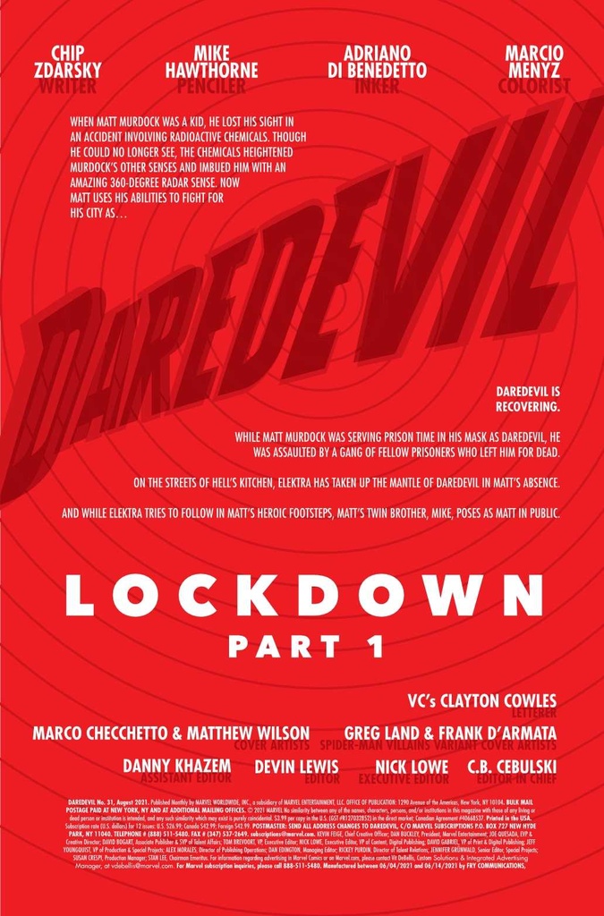 DAREDEVIL #31