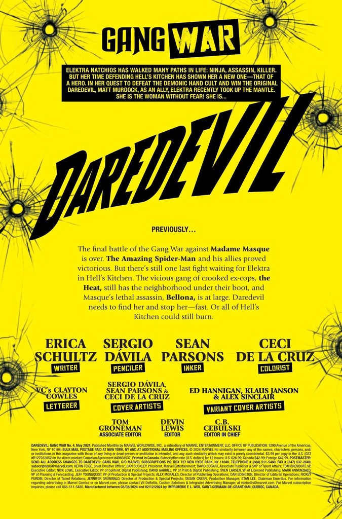 DAREDEVIL GANG WAR #4