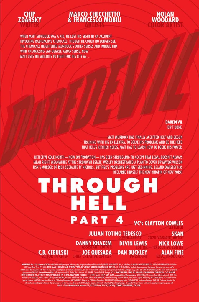 Daredevil #14 (Skan 2020 Variant)