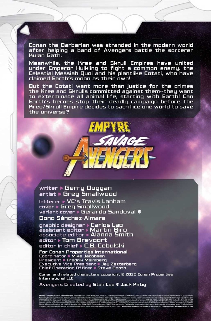 Empyre: Savage Avengers #1