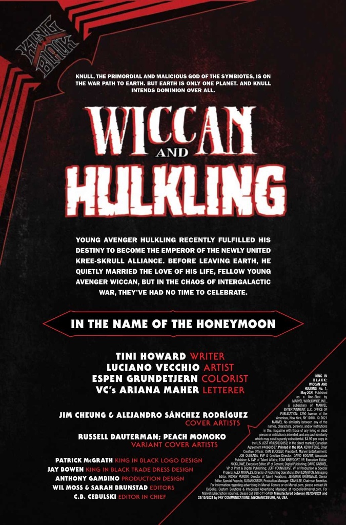 KING IN BLACK WICCAN HULKLING #1