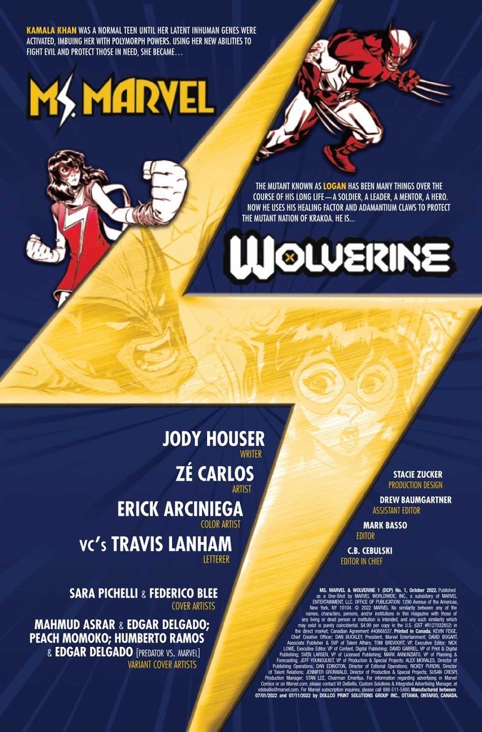 MS MARVEL WOLVERINE #1