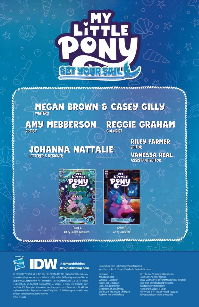 MY LITTLE PONY SET YOUR SAIL #2 CVR A GANUCHEAU