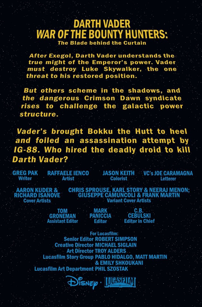 STAR WARS DARTH VADER #14 WOBH
