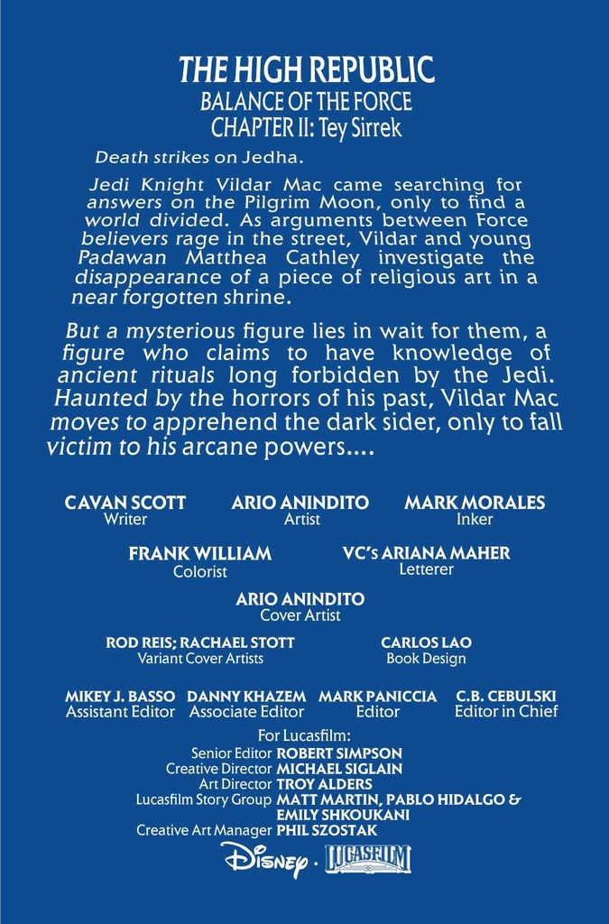 STAR WARS HIGH REPUBLIC #2