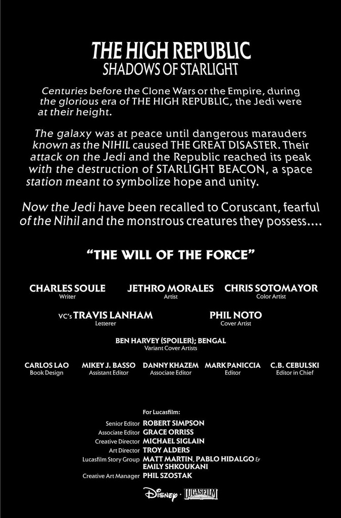 STAR WARS HIGH REPUBLIC SHADOWS OF STARLIGHT #3