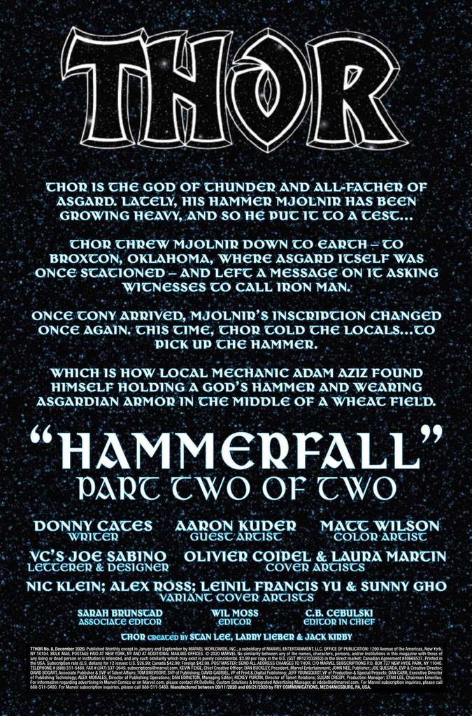 Thor #8 (Frankensteins Thor Horror Variant)