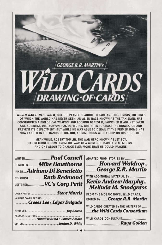 WILD CARDS DRAWING OF CARDS #2 (OF 4)