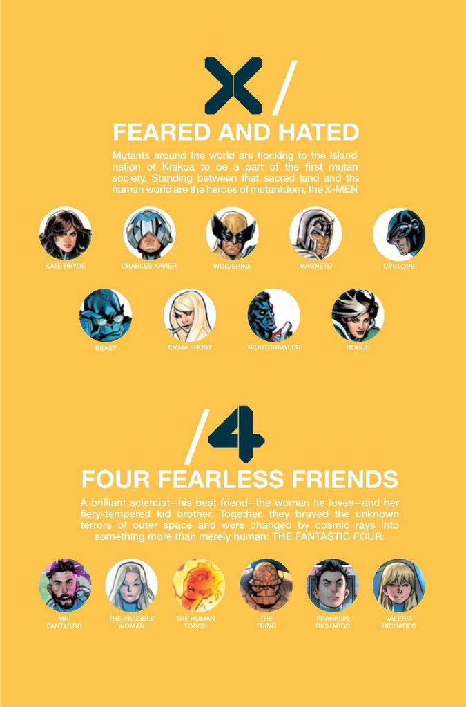 X-Men/Fantastic Four #4 of 4 (Brooks Connecting Variant)