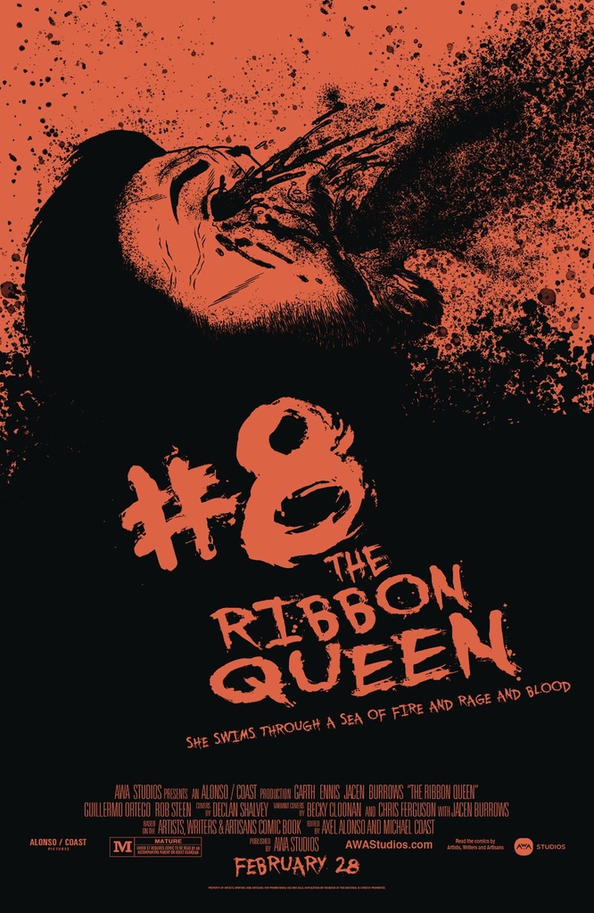 The Ribbon Queen #8 of 8 (Cover C Horror Postage Homage Variant )