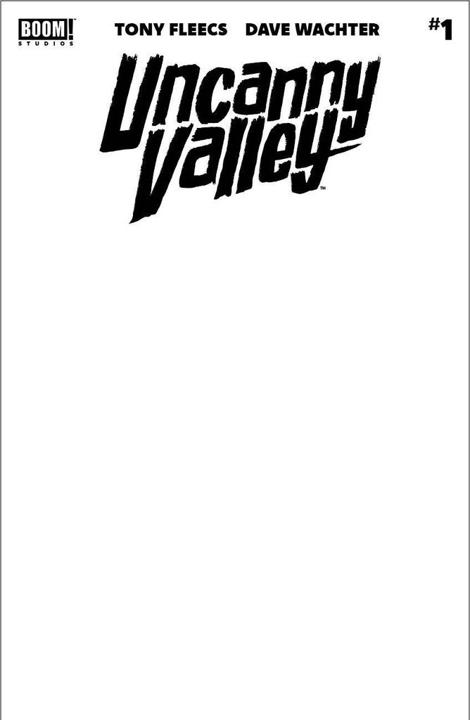 Uncanny Valley #1 of 10 (Cover G Blank Sketch Variant)