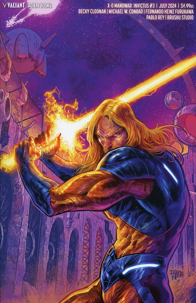 X-O Manowar: Invictus #3 of 4 (Cover B Guillermo Fajardo Virgin Variant)