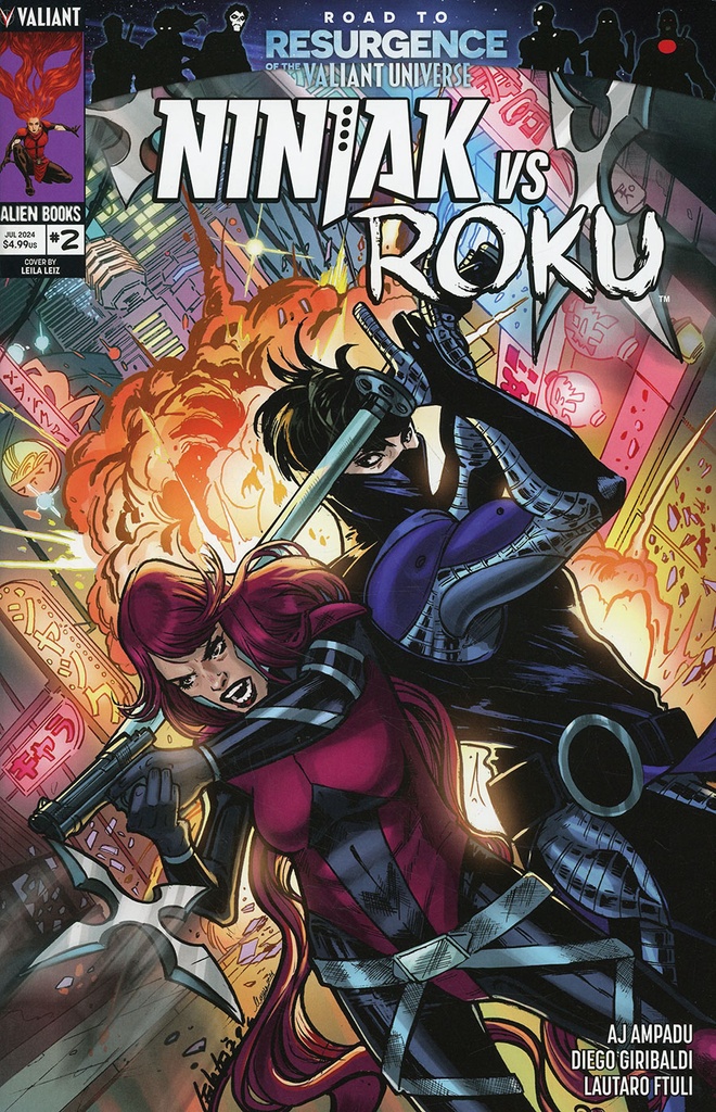 Ninjak vs. Roku #2 of 4 (Cover A Leila Leiz)