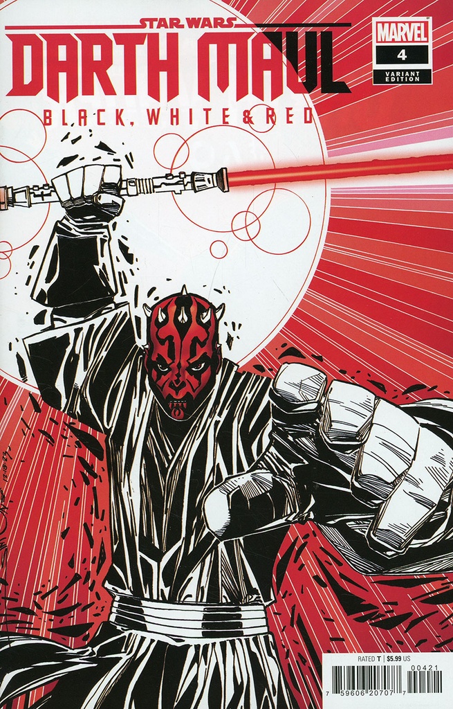 Star Wars: Darth Maul - Black, White & Red #4 (Walt Simonson Variant)