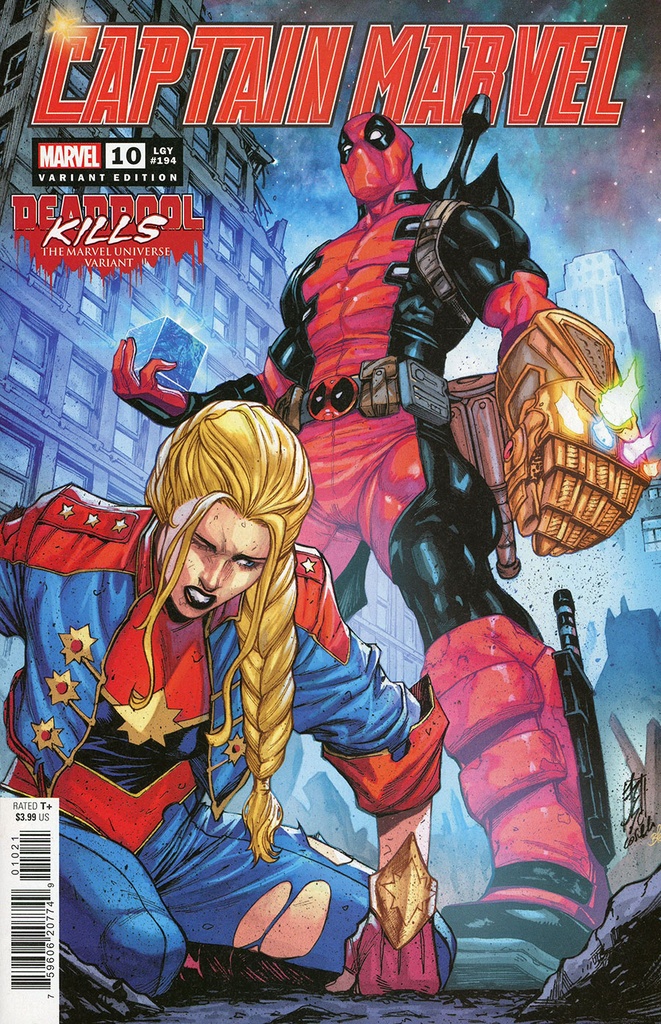 Captain Marvel #10 (Stefano Caselli Deadpool Kills The Marvel Universe Variant)