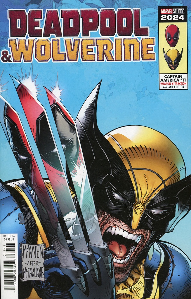 Captain America #11 (Deadpool & Wolverine Weapon X-Traction Variant)
