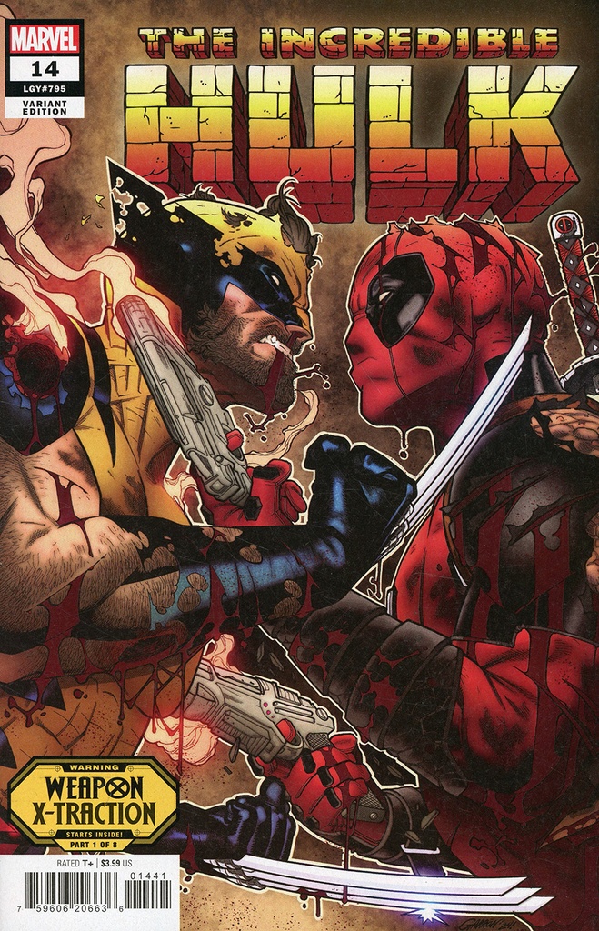 Incredible Hulk #14 (Javier Garron Weapon X-Traction Teaser Variant)