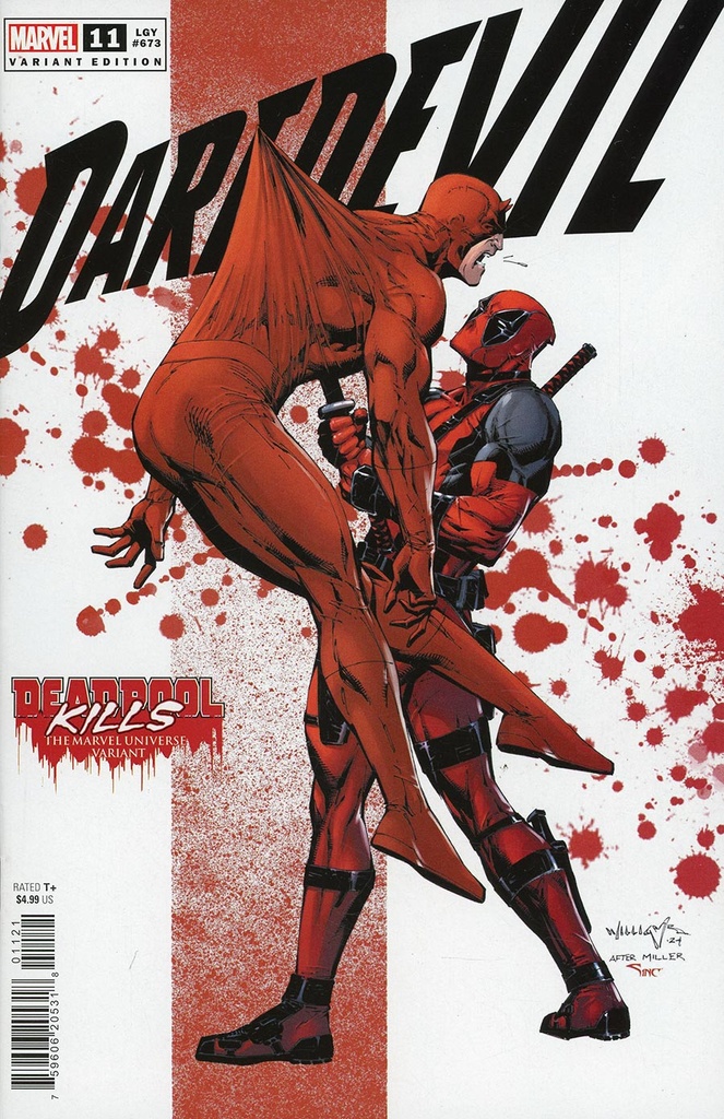 Daredevil #11 (Scott Williams Deadpool Kills The Marvel Universe Variant)