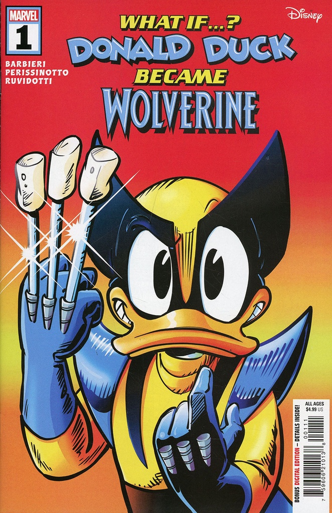 Marvel & Disney: What If...? Donald Duck Became Wolverine #1