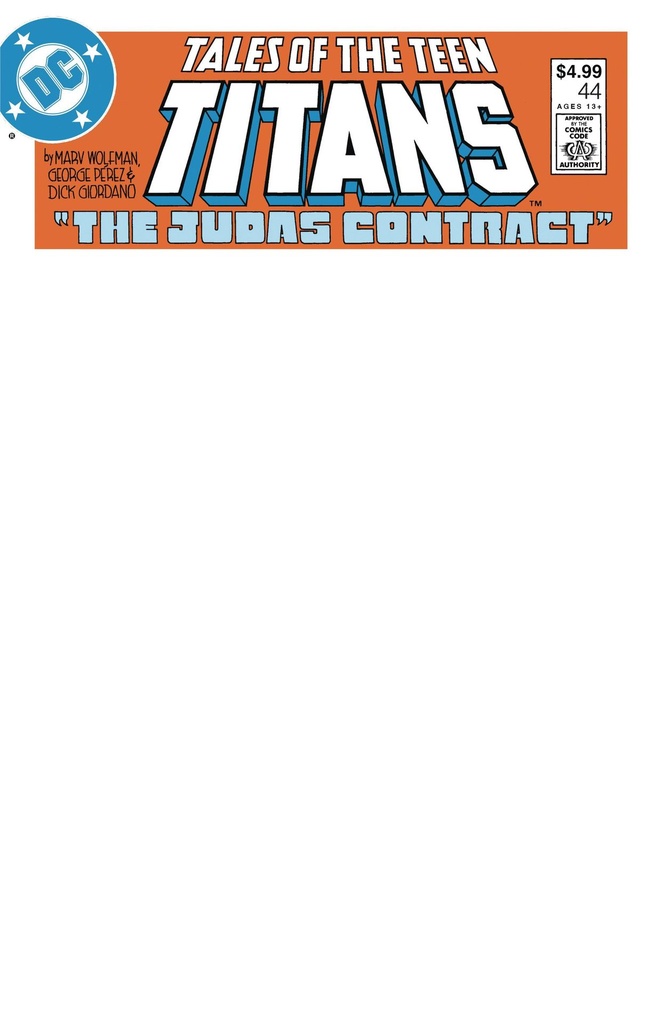 Tales of the Teen Titans #44 (Facsimile Edition Cover C Blank Variant)