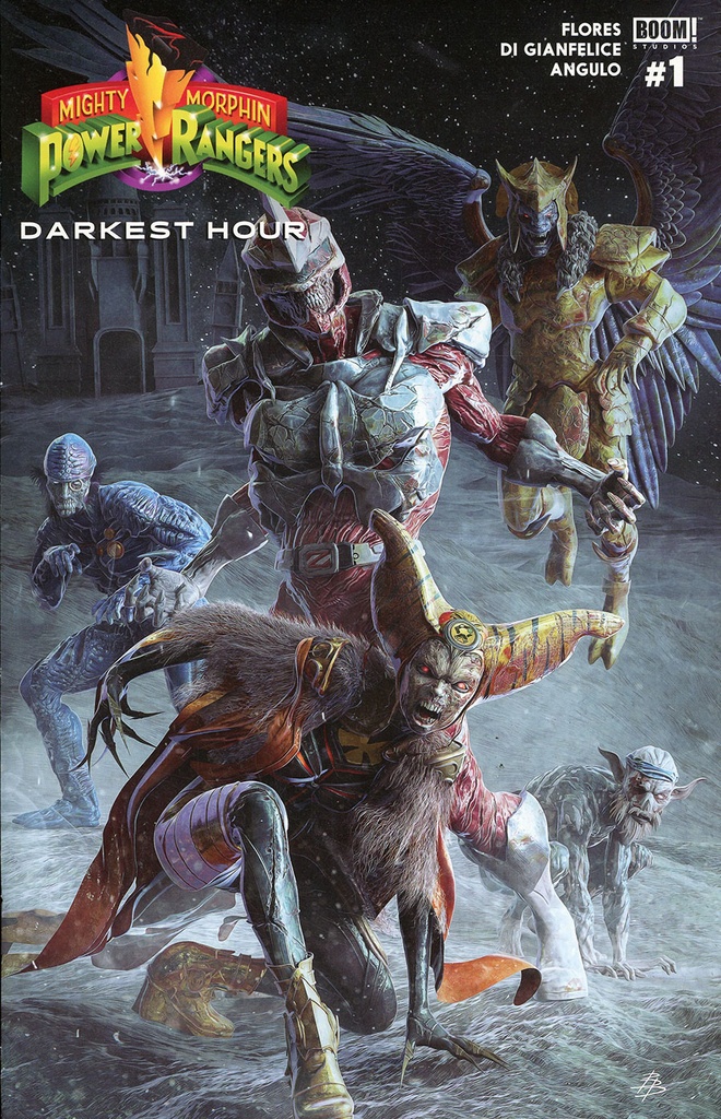 Mighty Morphin Power Rangers: Darkest Hour #1 (Cover C Bjorn Barends Dark Grid Variant)