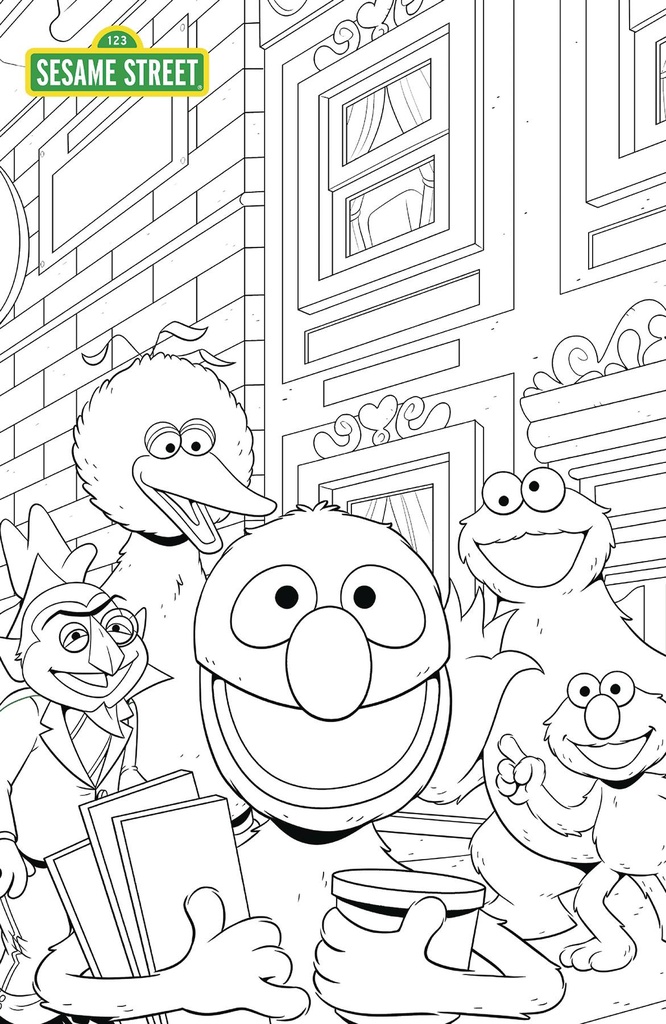 Sesame Street #1 (Cover C Coloring Book Sketch Variant)