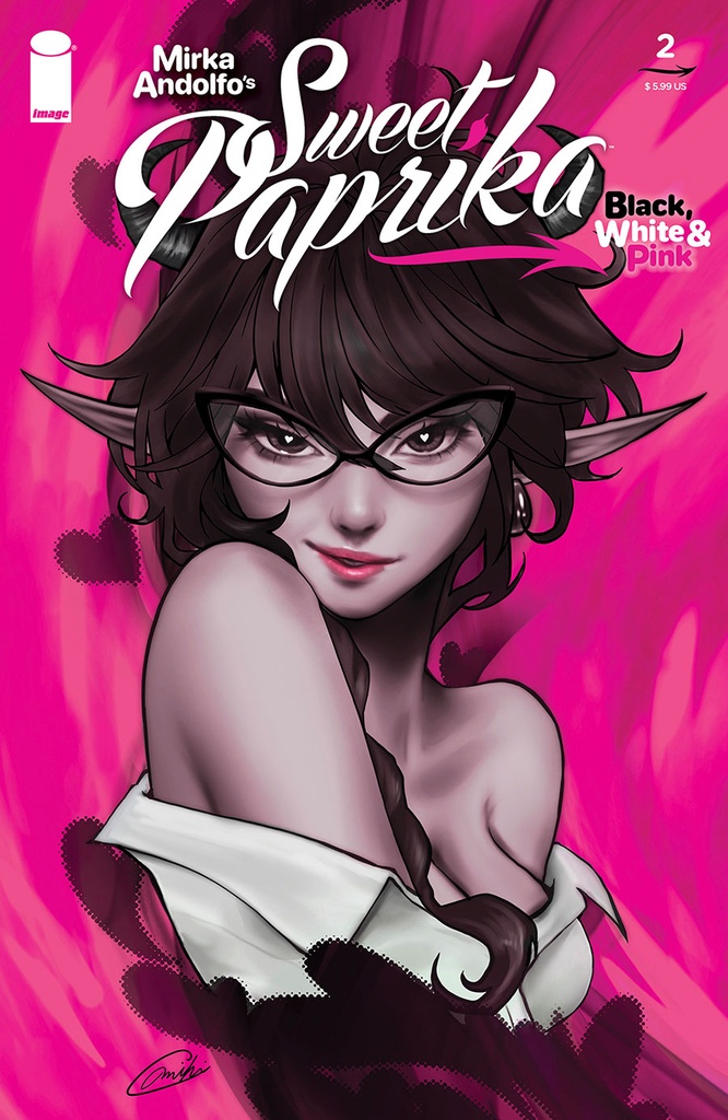 Sweet Paprika: Black, White & Pink #2 (Cover C Miki Okazaki)