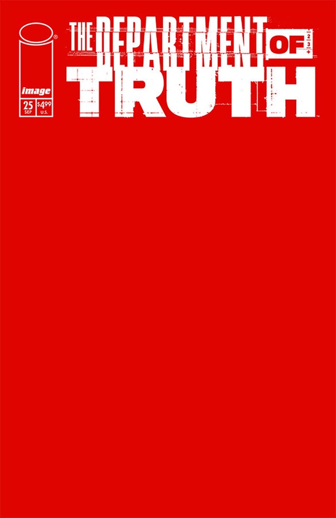 The Department of Truth #25 (Cover B Blank Sketch Variant)